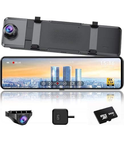 Amazon.co.jp: Changer ドライブレコーダー ミラー型 【伸縮式カメラ+